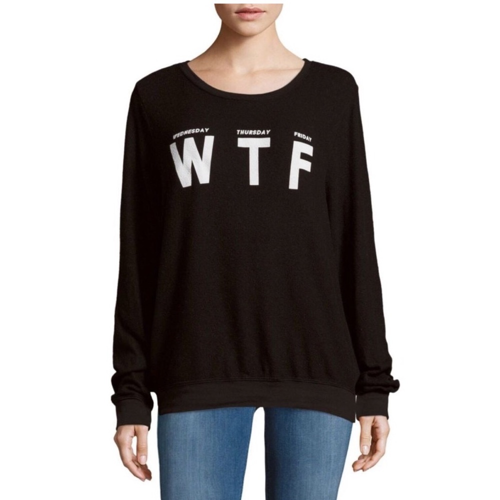 Black WTF Pullover by WildFox